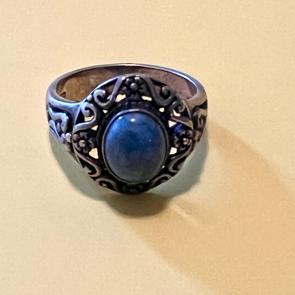 Carolyn Pollack Relios Sterling Silver Lapis Ring - Size 10 125$